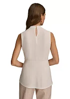 Women's Sleeveless Twist Front Top