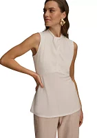 Women's Sleeveless Twist Front Top