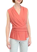 Women's V-Neck Peplum Blouse