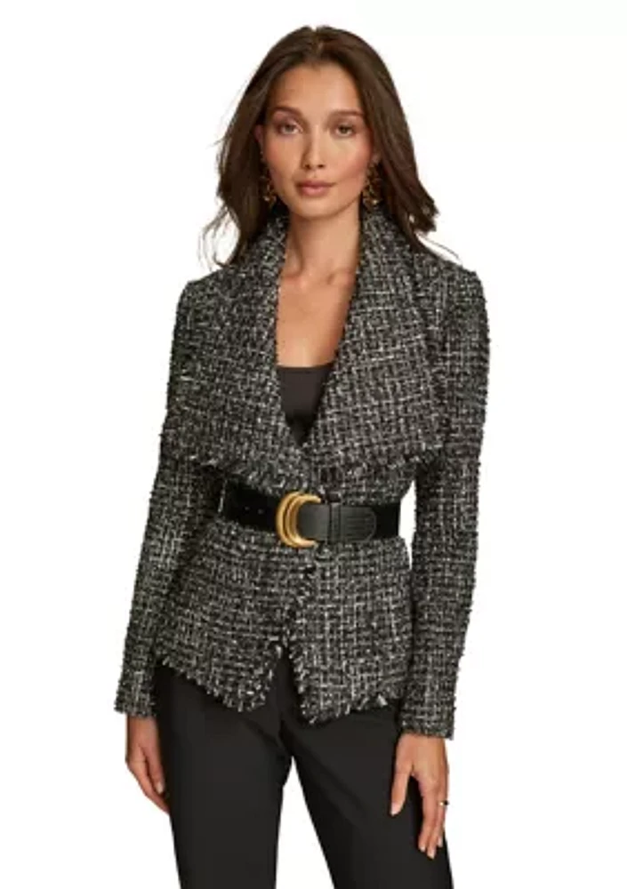 Women's Tweed Belted Jacket