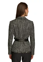 Women's Tweed Belted Jacket