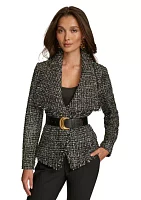 Women's Tweed Belted Jacket