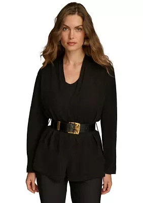 Women's Belted Sweater