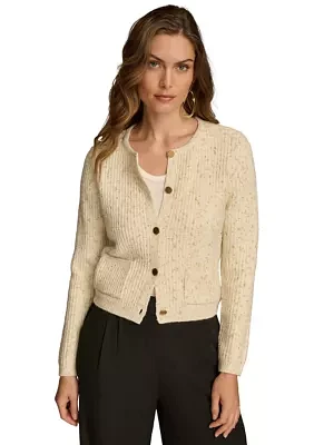 Women's Sweater Knit Button Down Cardigan