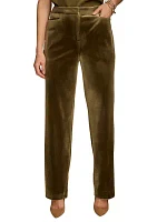 Women's Velvet Wide Leg Pants