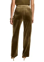 Women's Velvet Wide Leg Pants