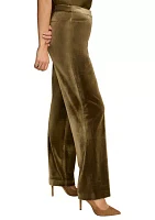 Women's Velvet Wide Leg Pants