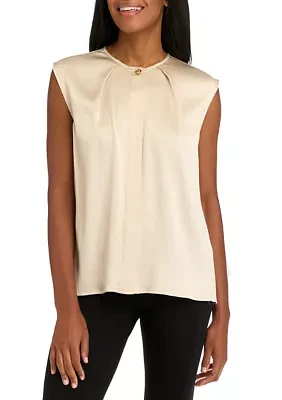 Women's Textured Satin Blouse