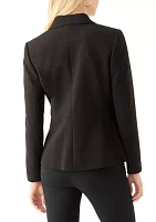 Women's Single Button Crepe Jacket