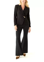 Women's Single Button Crepe Jacket