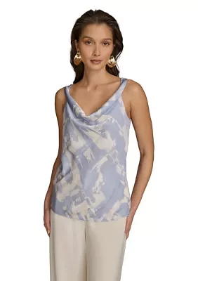 Women's Sleeveless Cowl Neck Top