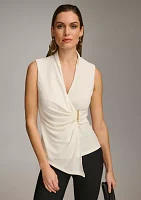 Women's Sleeveless Wrap Top