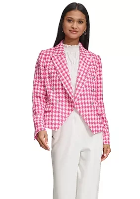 Women's Houndstooth Tweed Jacket