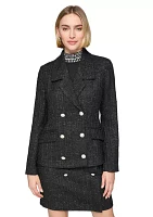 Women's Tweed Double Breasted Shimmer Jacket