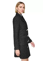 Women's Tweed Double Breasted Shimmer Jacket