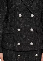 Women's Tweed Double Breasted Shimmer Jacket