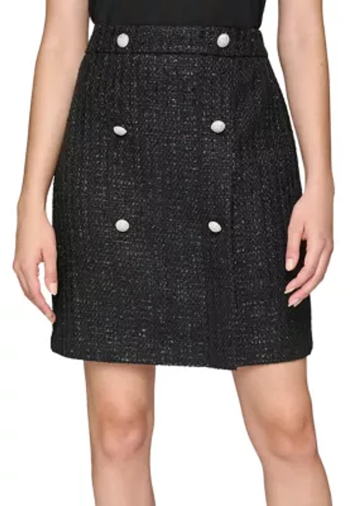 Women's Tweed Mini Skirt