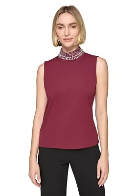 Women's Embellished Turtleneck Top