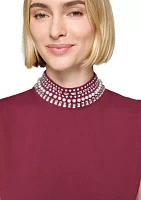 Women's Embellished Turtleneck Top