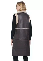 Women's Long Shearling Vest