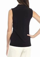 Women's Jersey V Neck Knit Top