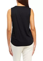 Women's Harmony Knit Pleat Front Top