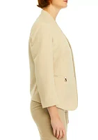 Women's Stretch Zipper Pocket Cardigan Jacket