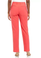 Women's Fly Front Slash Pocket Suit Pants