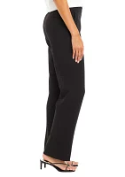 Women's Fly Front Extend Tab Slash Pocket Wide Leg