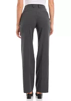 Women's Fly Front Slash Pocket Pintuck Trousers