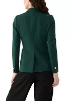 Women's One Button Notch Collar Jacket