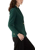 Women's One Button Notch Collar Jacket