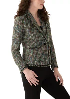 Women's One Button Notch Collar Jacket