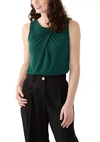 Women's Pleat Neck Top