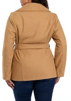 Women's Faux Wool Peacoat