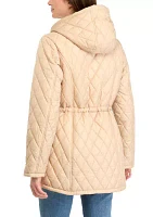 Women's Diamond Quilted Anorak Jacket