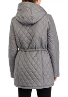 Women's Diamond Quilted Anorak Jacket