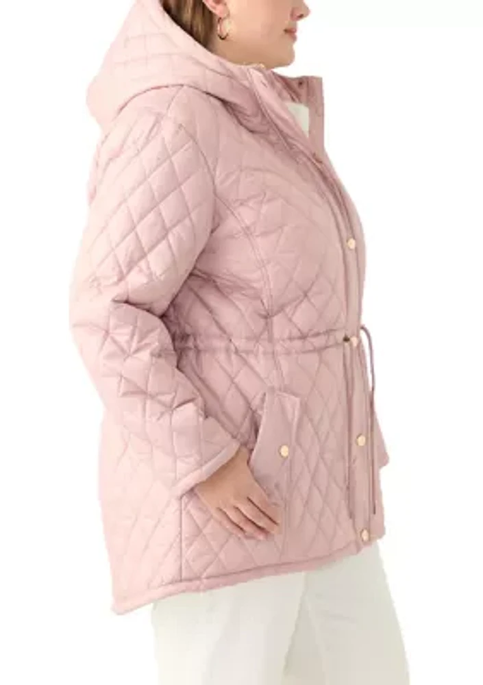 Plus Diamond Quilted Anorak Jacket