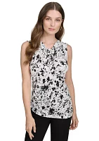 Women's Asymmetrical Hem Sleeveless Top