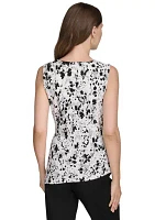 Women's Asymmetrical Hem Sleeveless Top