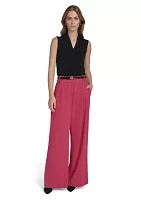 Women's Wide Leg Scuba Pants