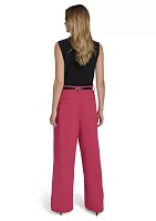 Women's Wide Leg Scuba Pants