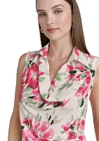 Women's Sleeveless Printed Blouse