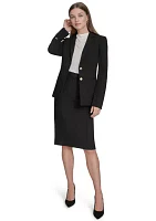 Women's Notch Lapel Double Button  Blazer