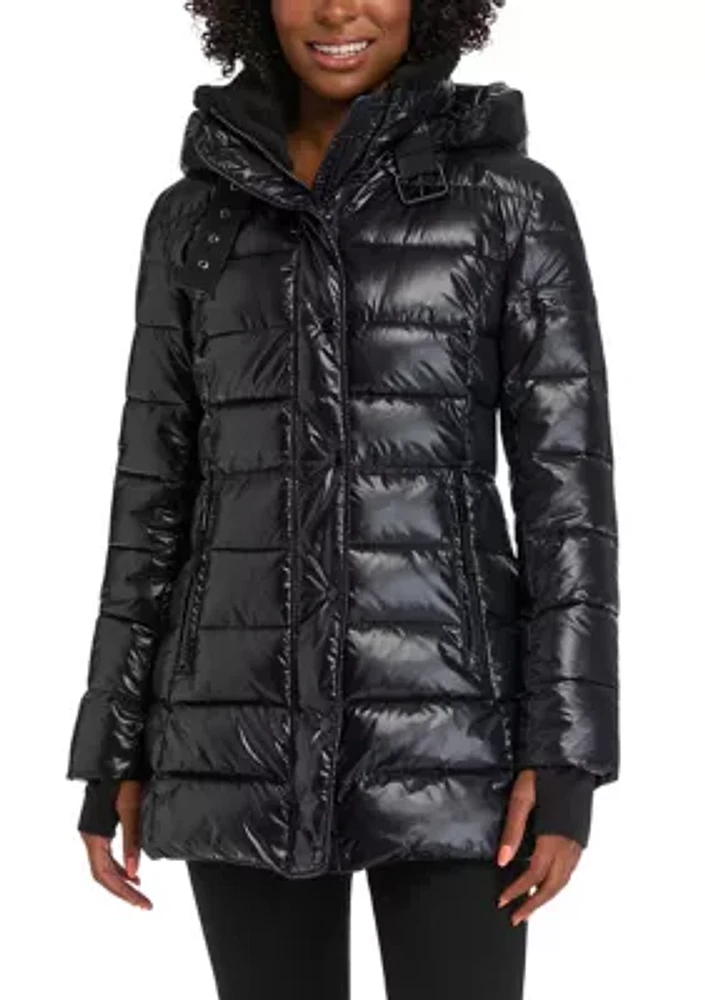 Women's Greenwich Sherpa Trimmed Puffer Coat