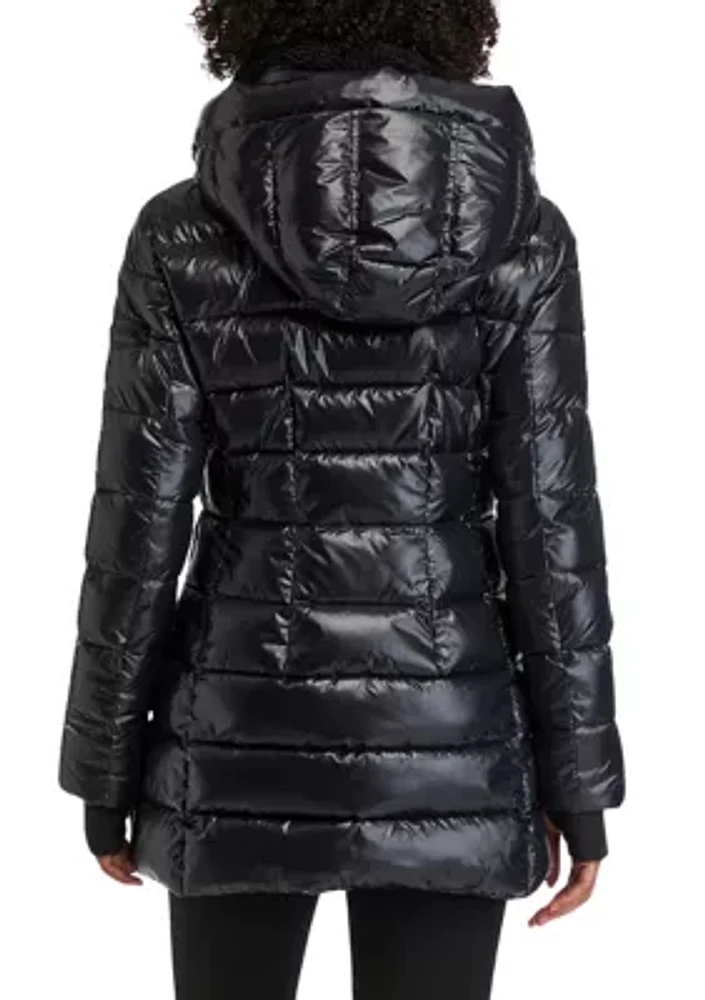 Women's Greenwich Sherpa Trimmed Puffer Coat