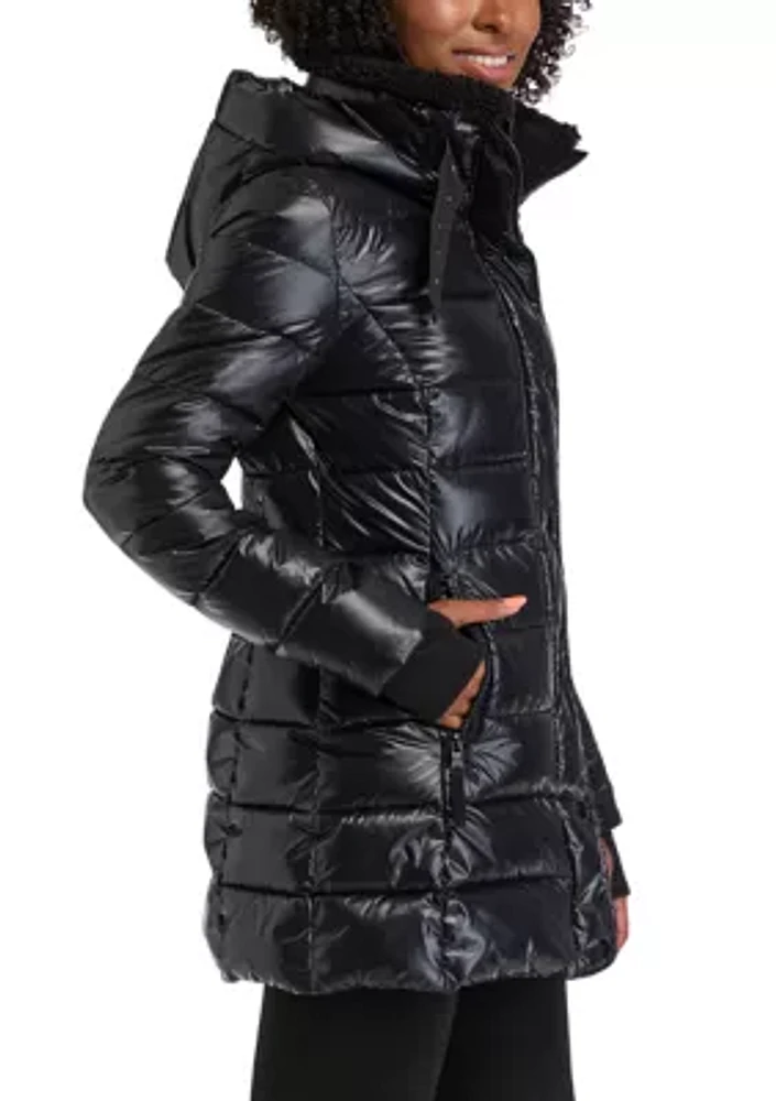 Women's Greenwich Sherpa Trimmed Puffer Coat