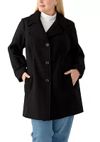 Plus Melton Peacoat