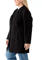 Plus Melton Peacoat