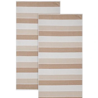 Blocked  Beach Towel Yarn-Dye Stripe